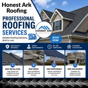 Professional Roofing Services in Lindsay, Peterborough, kawarthas lakes by Honest Ark Roofing